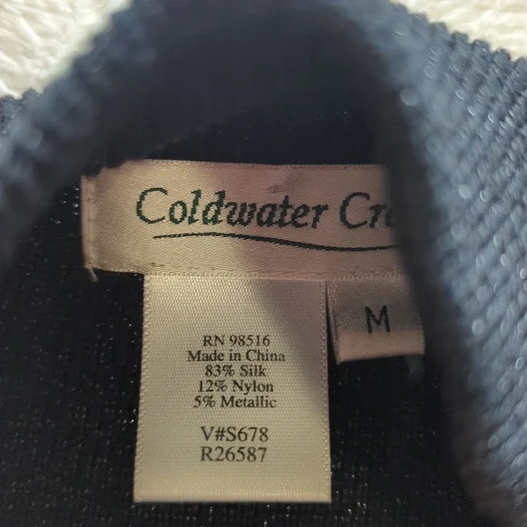 EUC Coldwater Creek Mock Neck Sleeveless Top - Picture 5 of 7